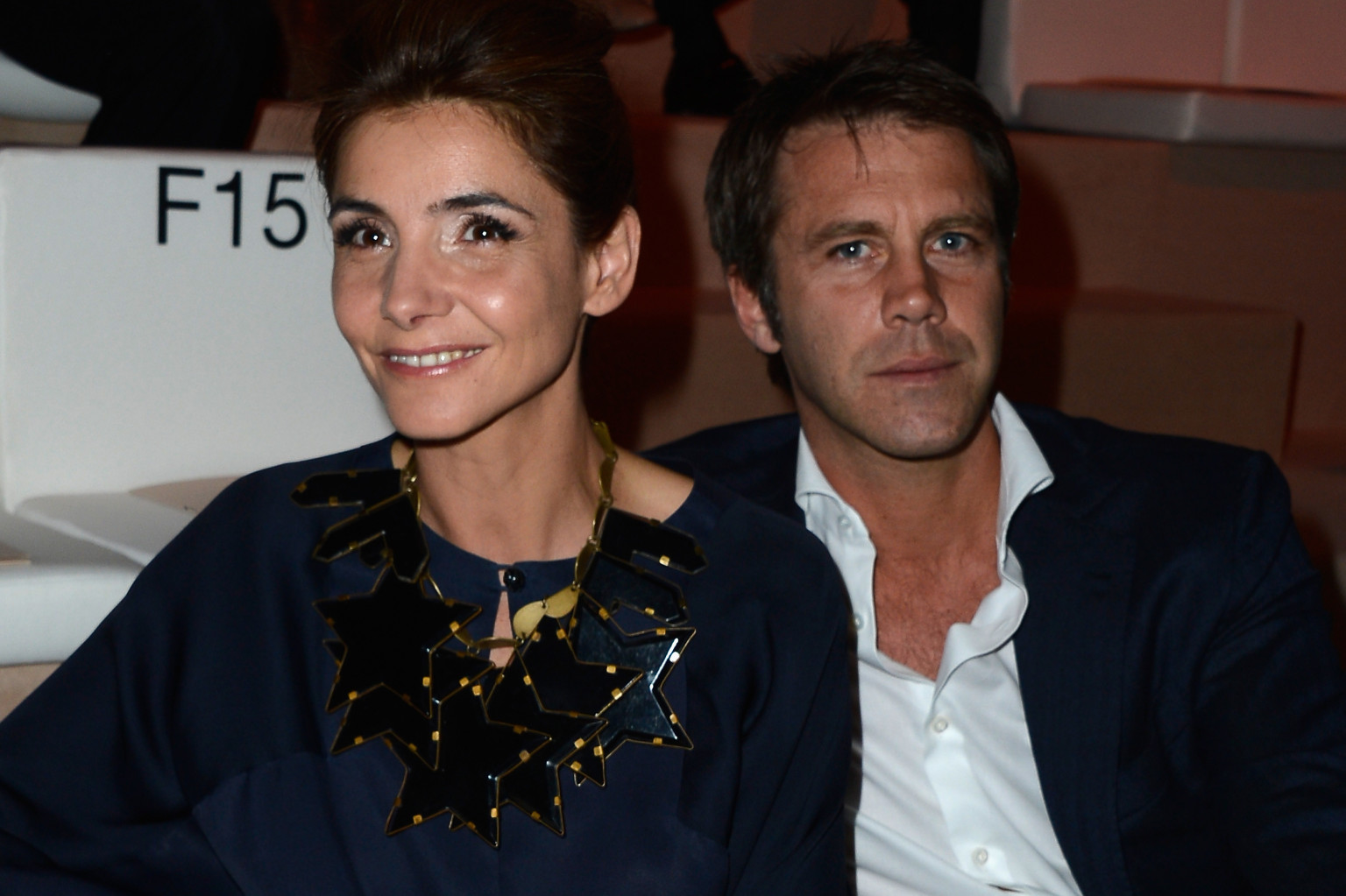 Clotilde Courau Attends Giorgio Armani Prive Show With Husband Prince ...