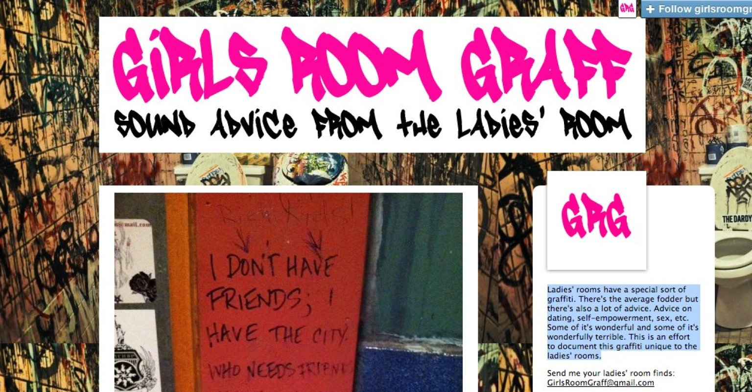 'Girls Room Graff' Tumblr Shows How Awesome (Some) Ladies' Bathroom