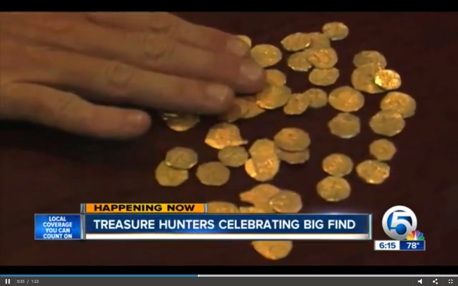 Treasure Coast Reveals 48 Gold Coins, Worth 250,000, To Hunters Off