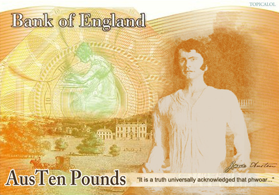 jane austen £10 banknote spoof
