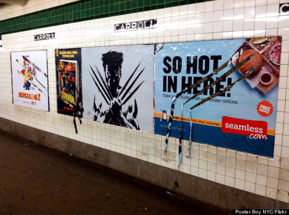 wolverine film poster graffiti