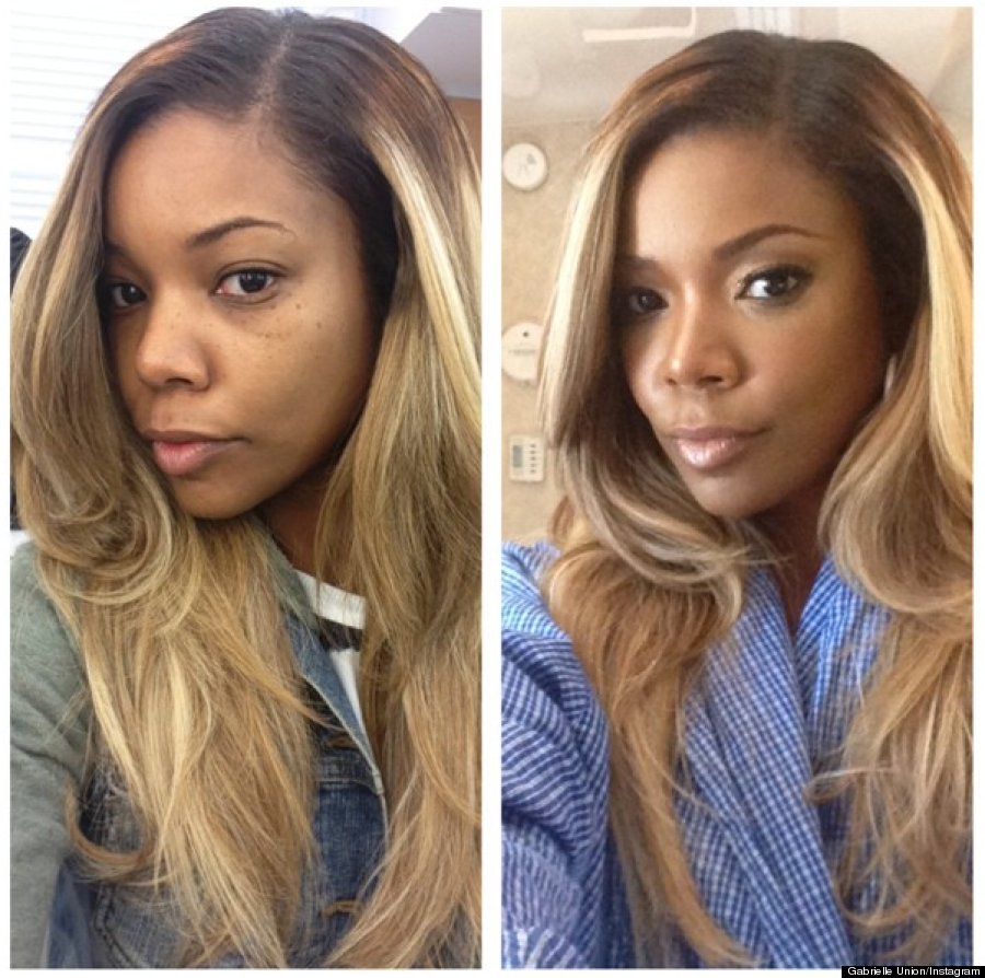 Gabrielle Union Before And After Pics Reveal Her Beautiful Face Without ...