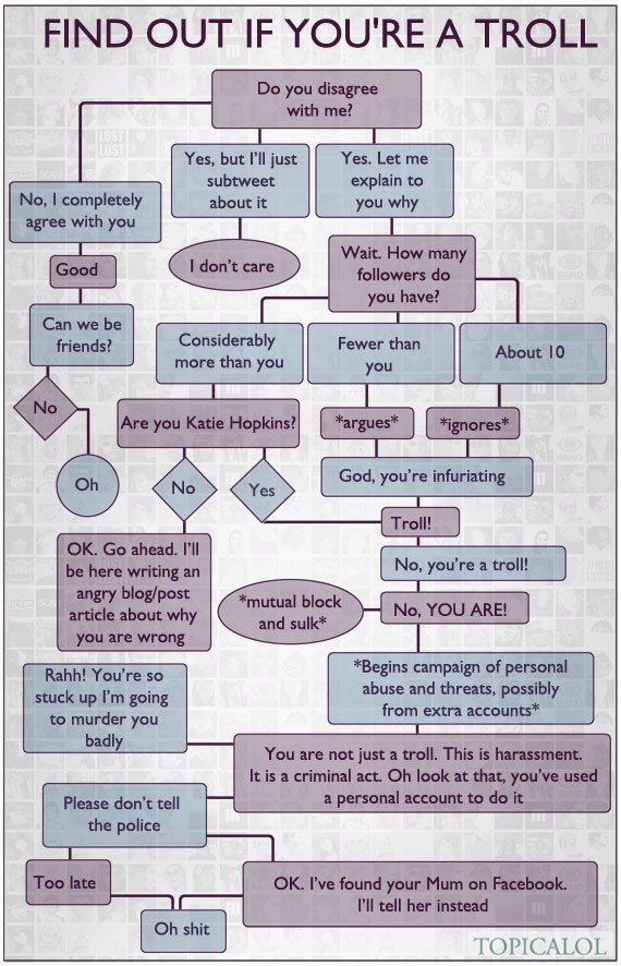 are you a troll flowchart
