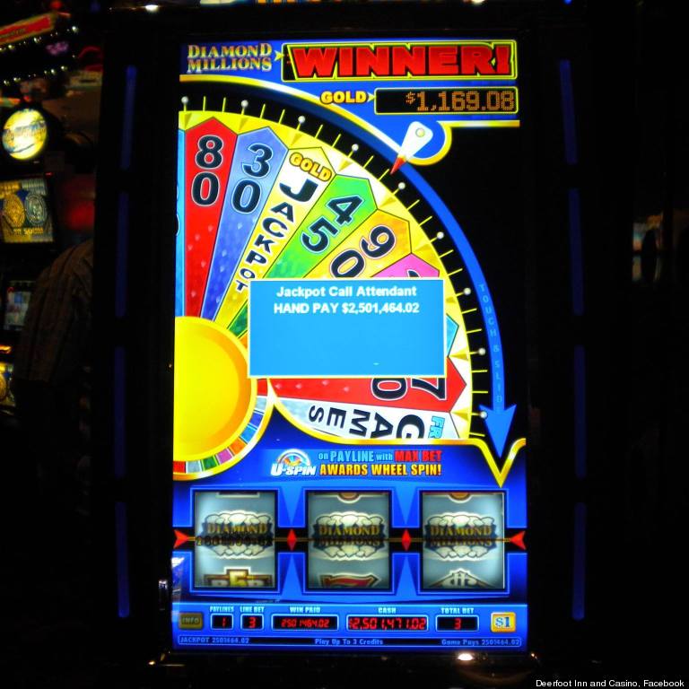 Casino jackpot winner slot machine