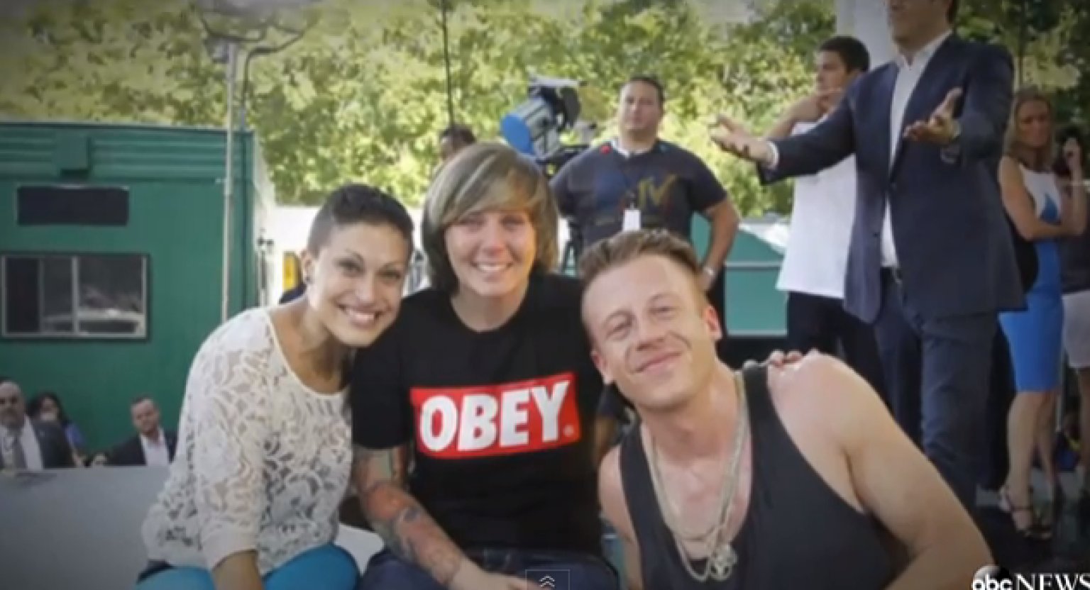 Macklemore And Ryan Lewis Welcome Surprise Lesbian Marriage Proposal At