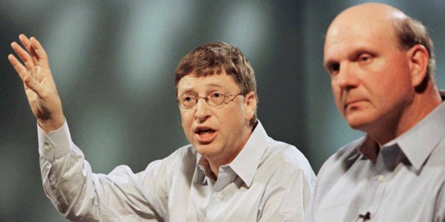 Steve Ballmer (à droite), en compagnie de Bill Gates en 1999.