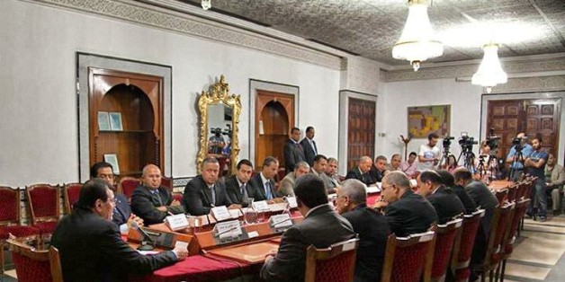 Réunion du Premier ministre avec les gouverneurs à la Kasbah, le 24 août 2013