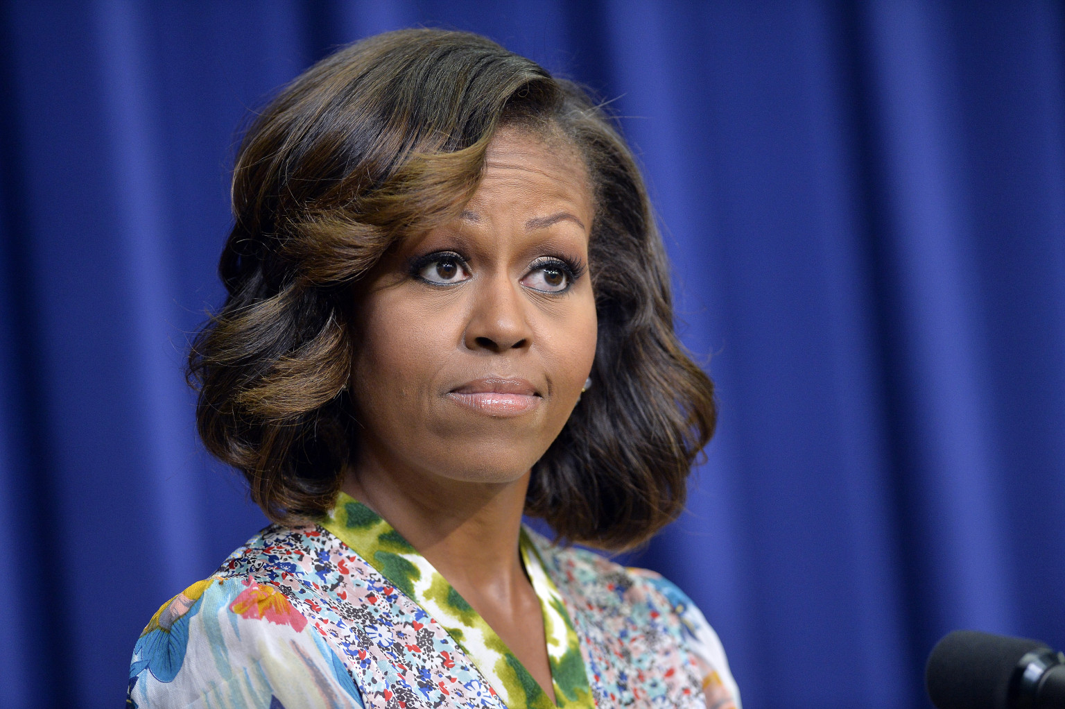 Michelle Obamas Highlights Are The Perfect Post Bangs Hair Change