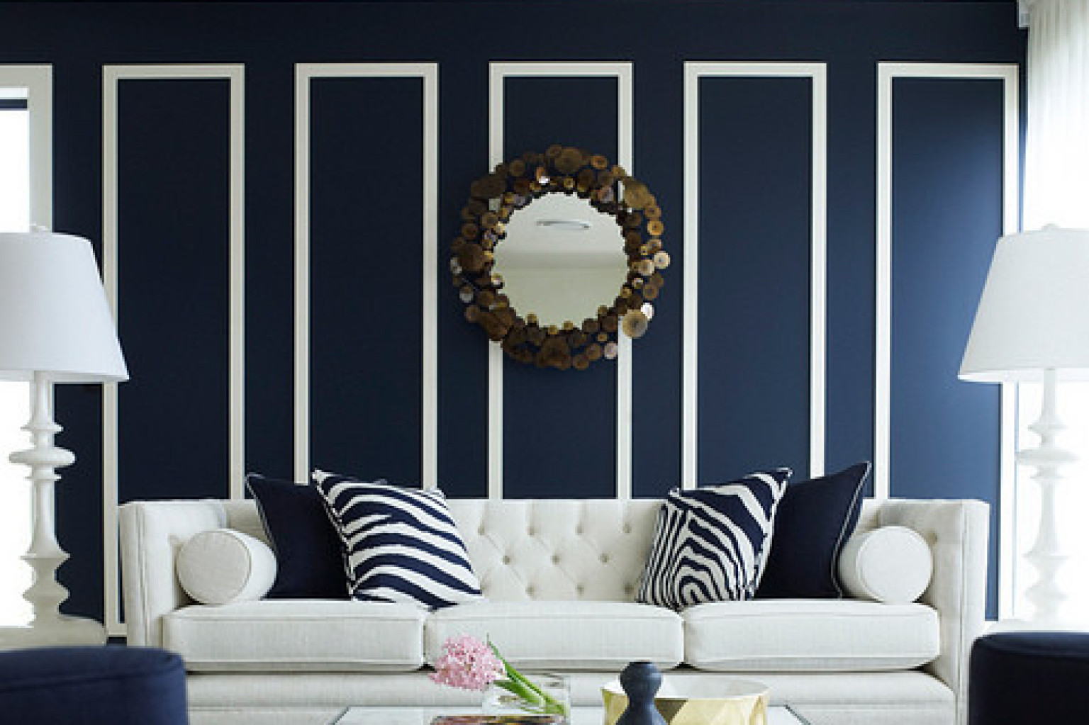 Dark Blue Living Room Decor