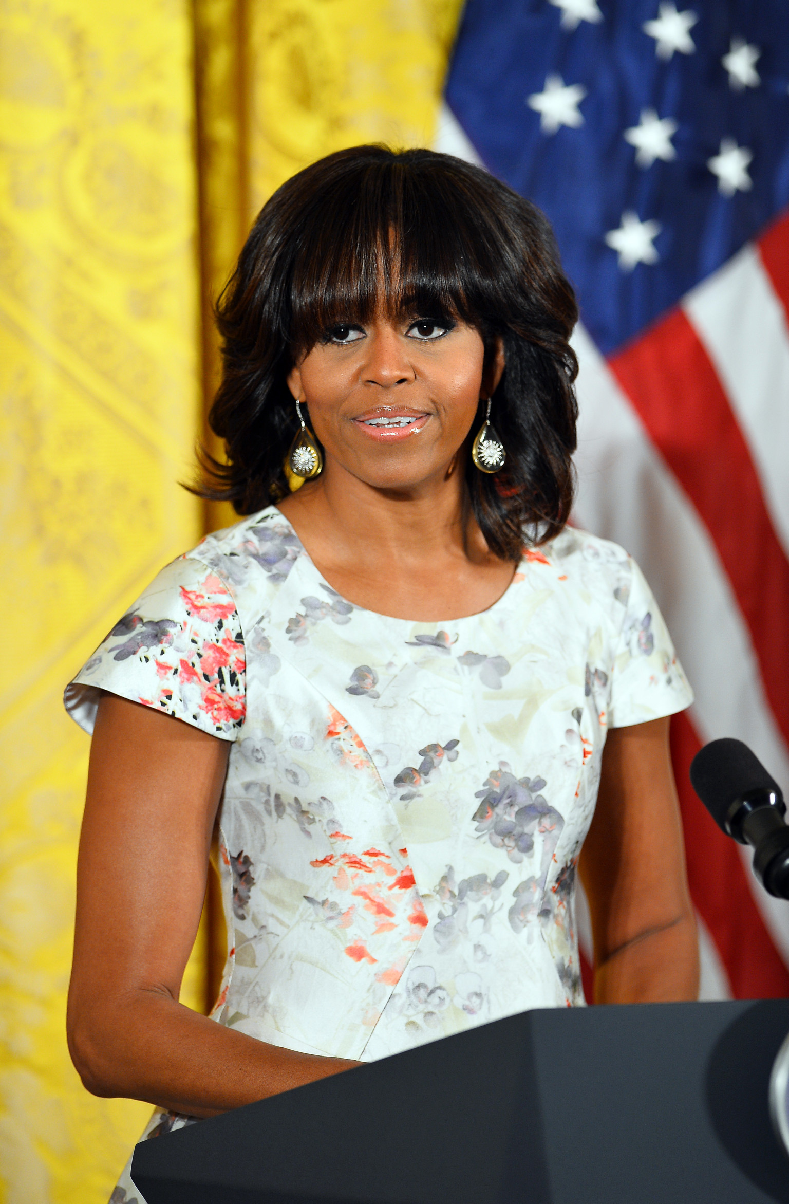 Michelle Obama Has Had Bangs Before Guys Photo Huffpost