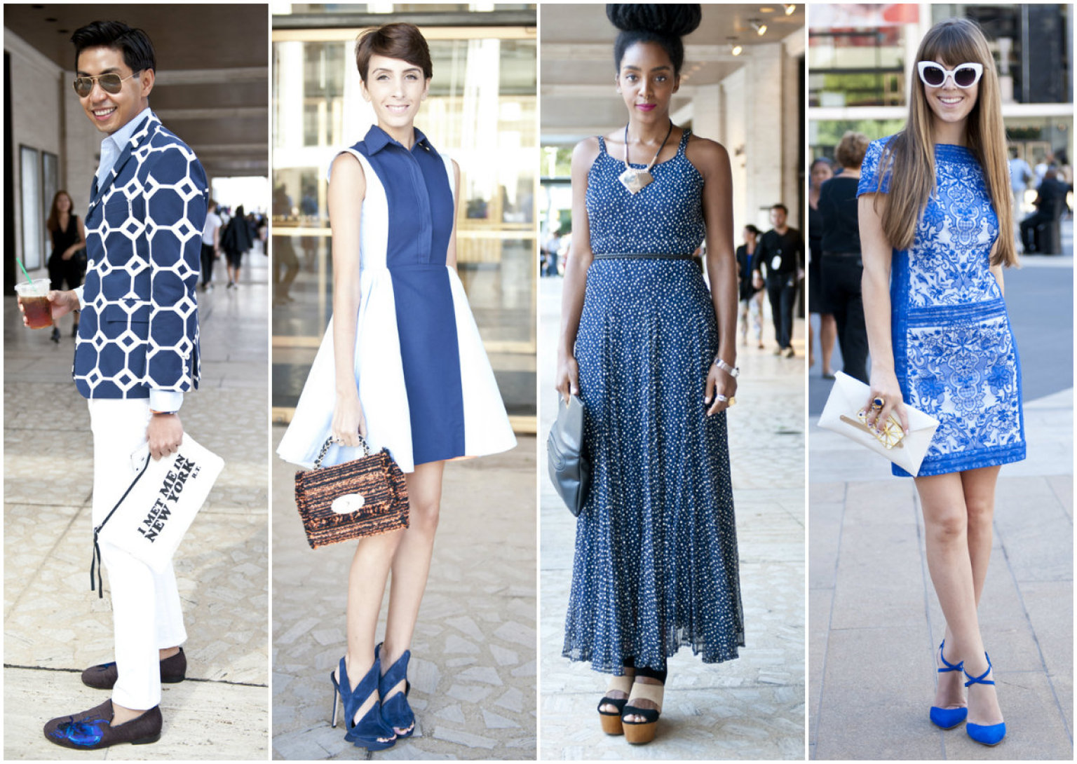 Fashion Week Street Style 2013 Day 2 Dominated By Graphic Tees True Blues PHOTOS Fashion Week Street Style 2013 Day 2 Dominated By Graphic Tees True Blues PHOTOS