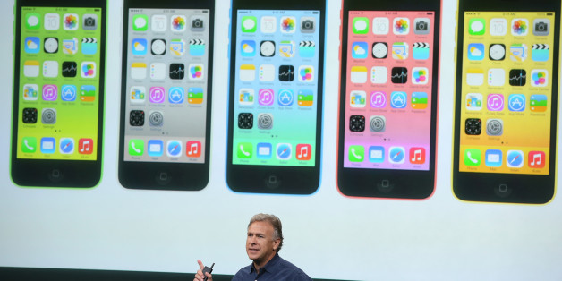 CUPERTINO, CA - SEPTEMBER 10: Apple Senior Vice President of Worldwide Marketing at Phil Schiller speaks about the new iPhone 5C during an Apple product announcement at the Apple campus on September 10, 2013 in Cupertino, California. The company launched the new iPhone 5C model that will run iOS 7 is made from hard-coated polycarbonate and comes in various colors. (Photo by Justin Sullivan/Getty Images)