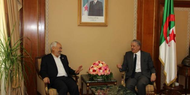 Rached Ghannouchi avec le Premier ministre algérien Abdelmalek Sellal