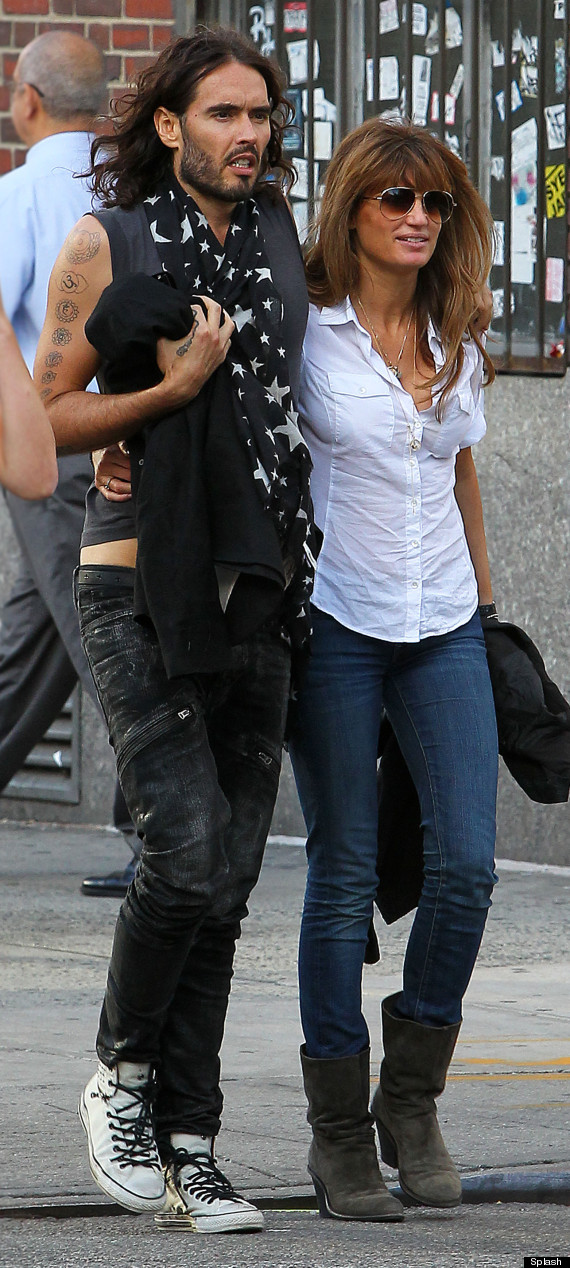 Russell Brand, Jemima Khan Look Loved Up Out And About In New York ...