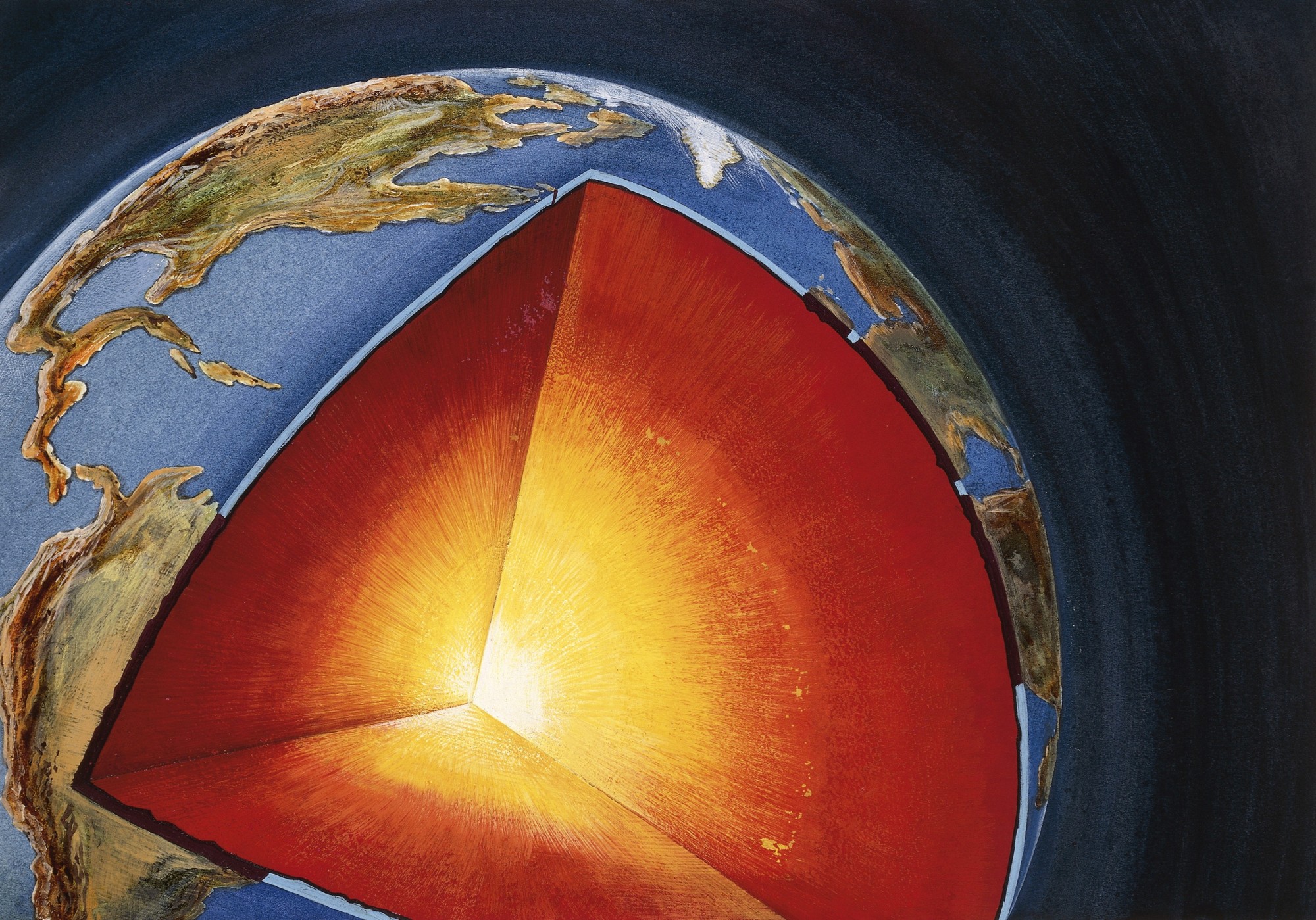 Earth's Core Spins In Two Different Directions ...