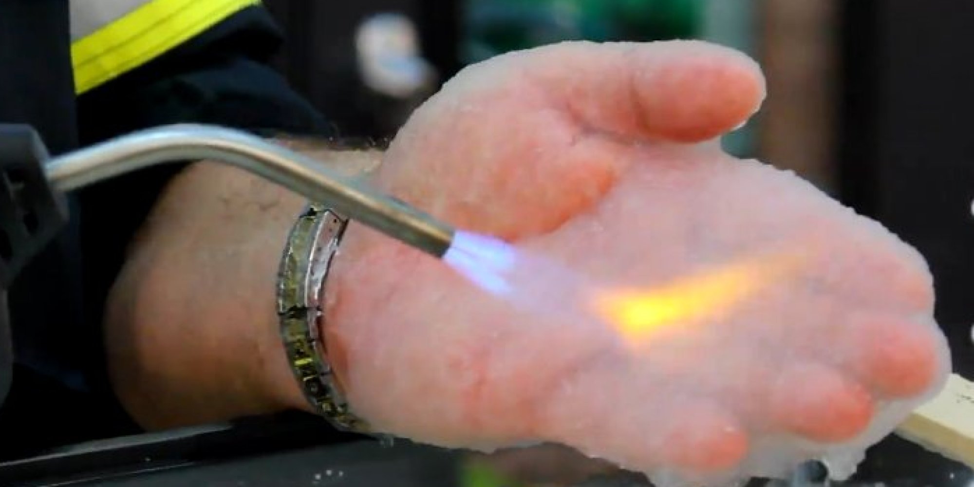 FireIce Is The Only Thing Between This Guy's Hand And A Blowtorch