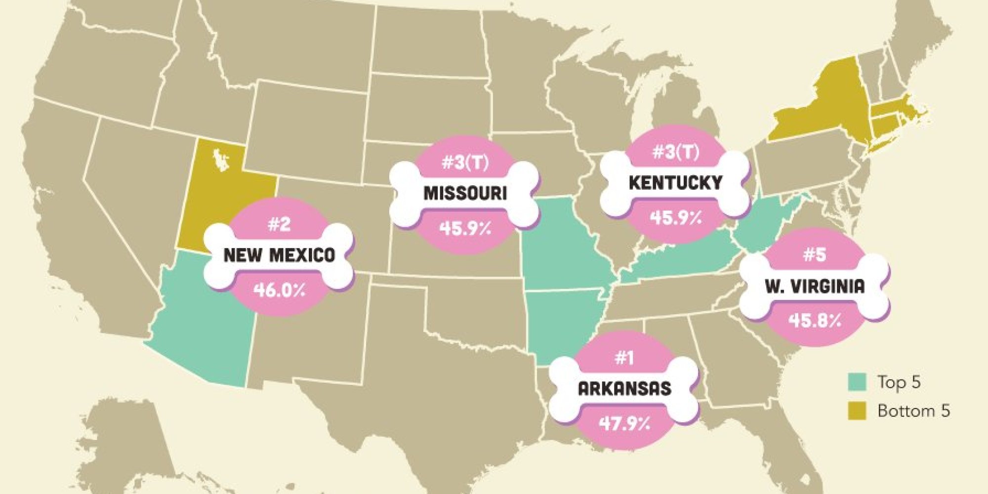 The Most DogLoving States In America (INFOGRAPHIC) HuffPost