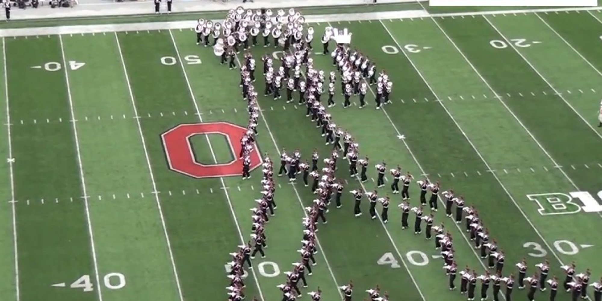 Ohio State Marching Band Does Michael Jackson Moonwalk Like You've