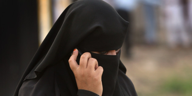 Eine verschleierte Muslimin