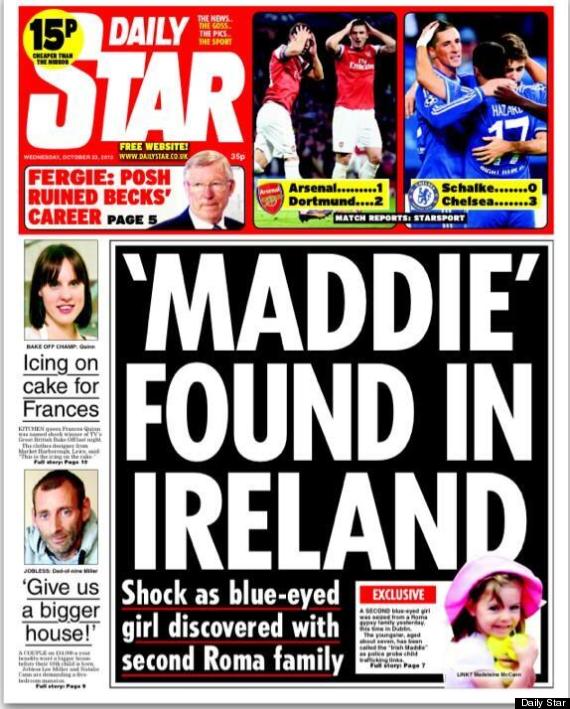 Madeleine Mccann Found According To The Daily Star 8410