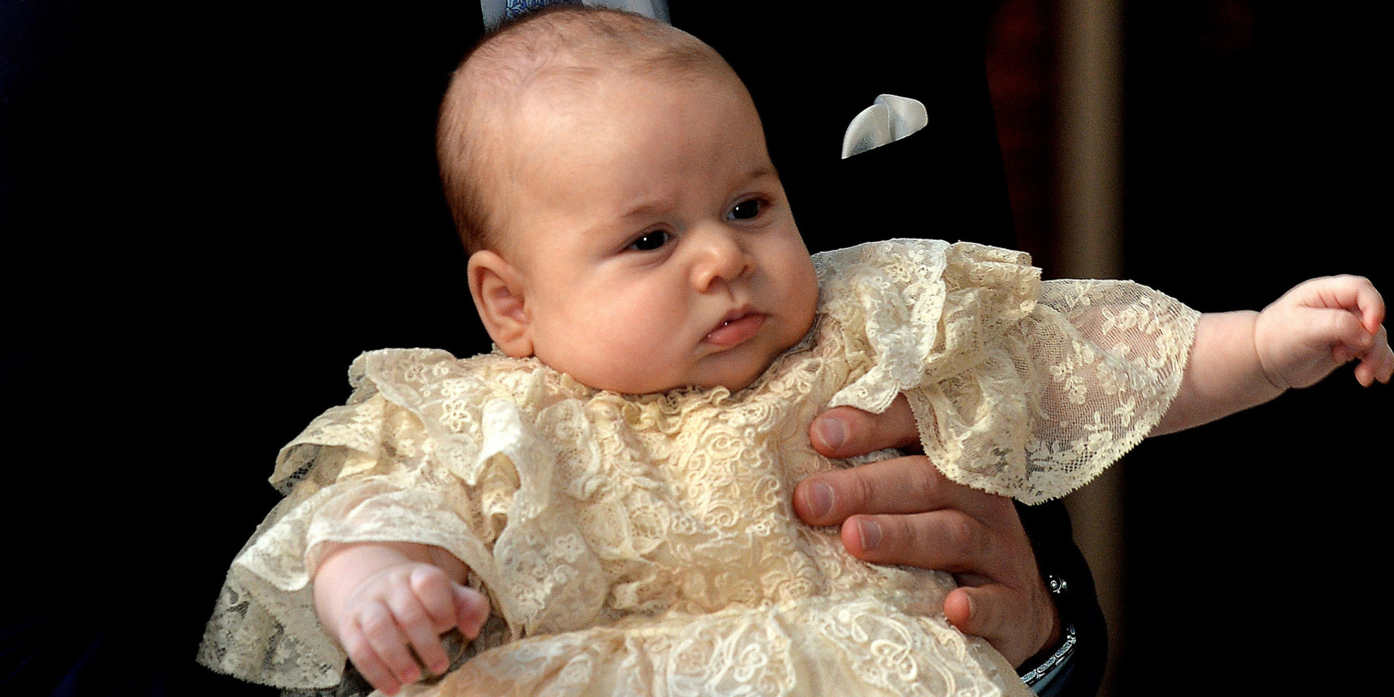 Prince George S Christening Brings Adorable Photos Chic Ivory Outfits