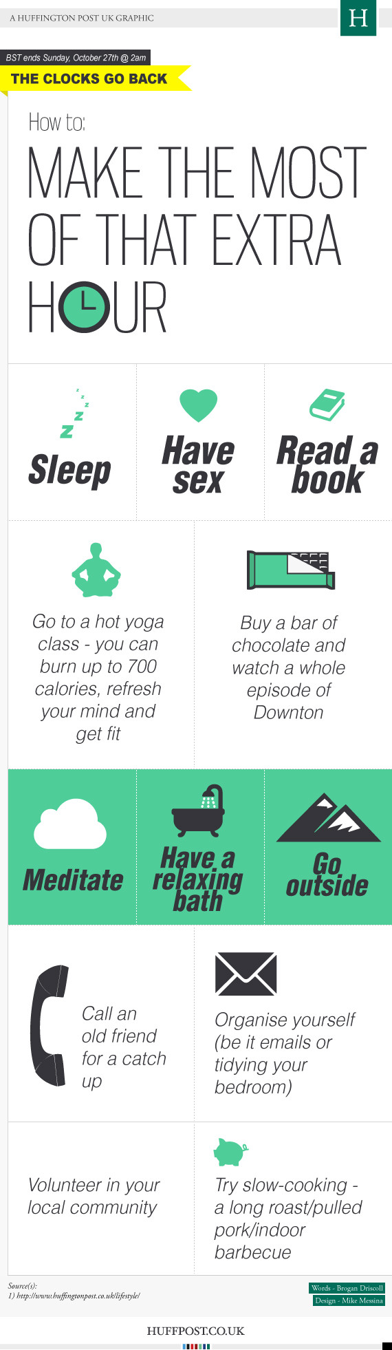 Remember To Turn The Clocks Back What To Do With That Extra Hour HuffPost UK