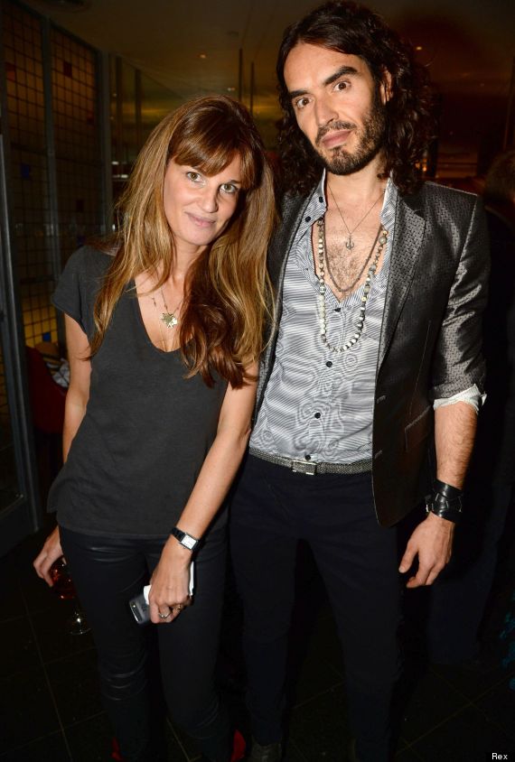 Russell Brand And Girlfriend Jemima Khan Pose Together At Documentary Screening In London