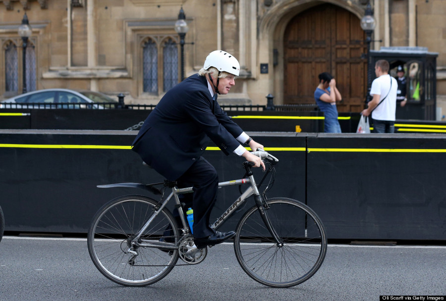 boris johnson cycle ride