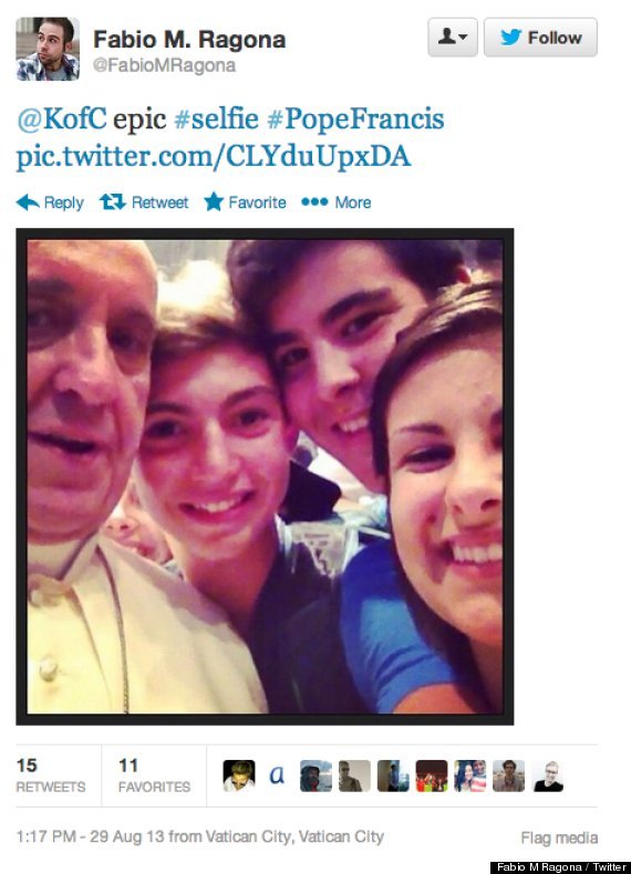 pope selfy