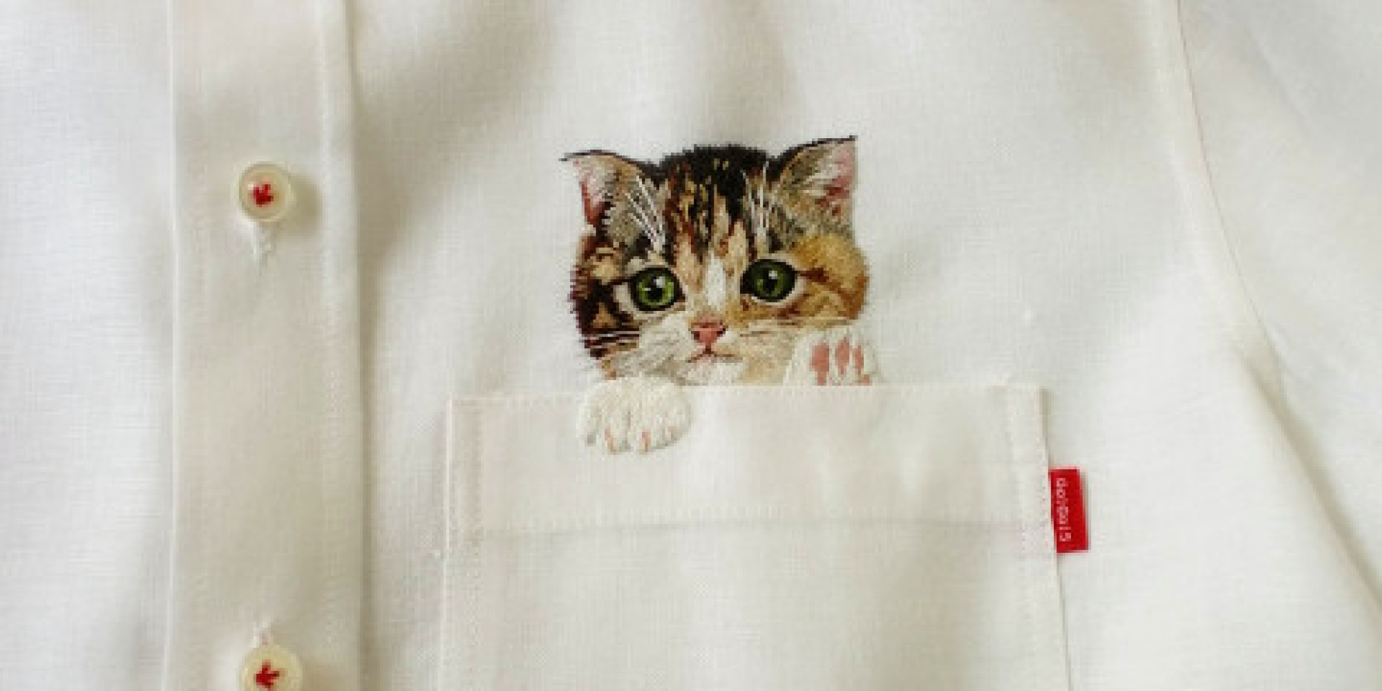 Artist Embroiders Cats On Shirts For Son, Breaks The HuffPost