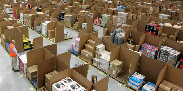 General view of the Amazon UK new one million square-foot fulfilment centre in Fife.