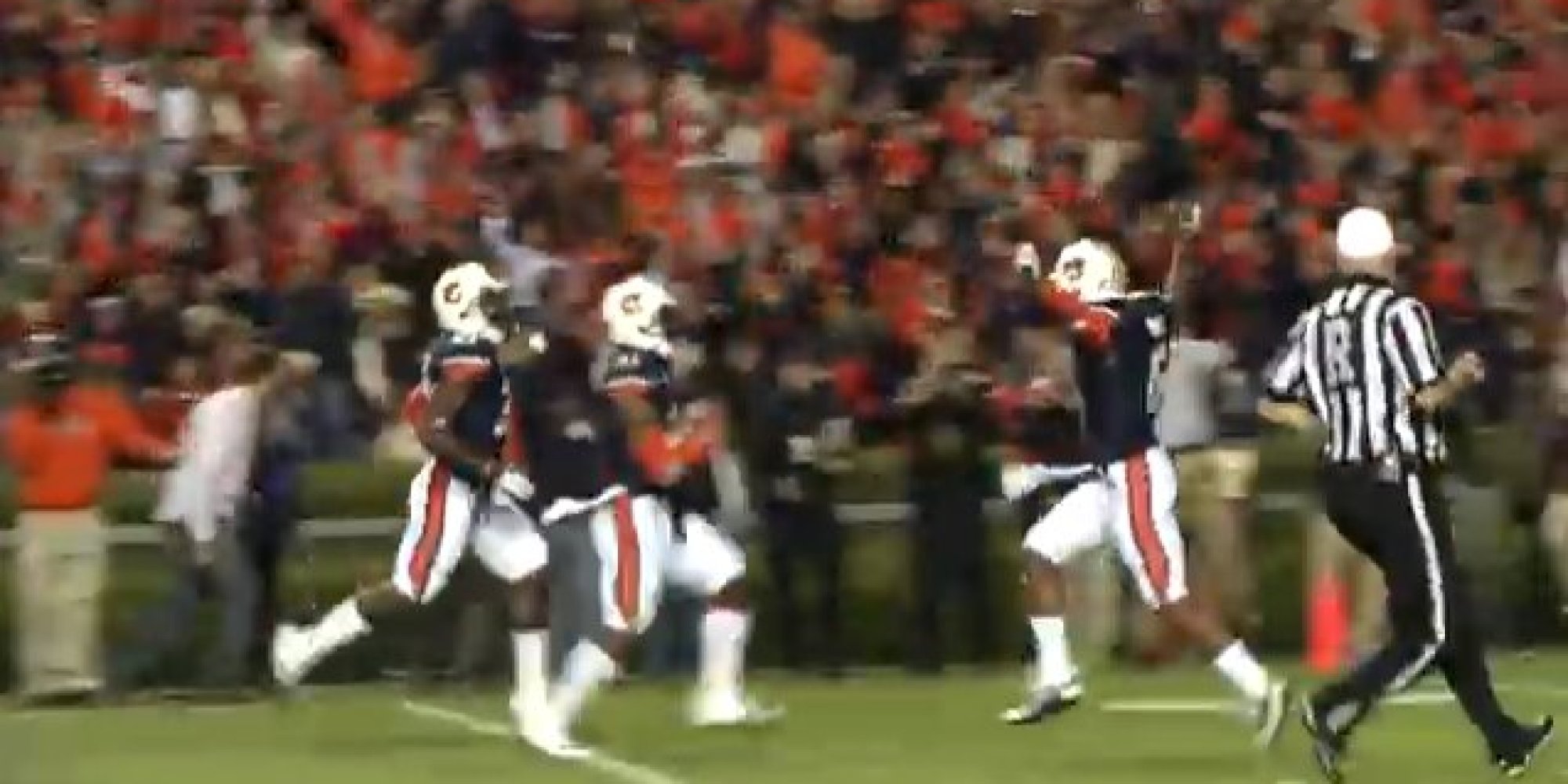 Field Level View Of Auburn's Miracle Touchdown To Beat Alabama (VIDEO