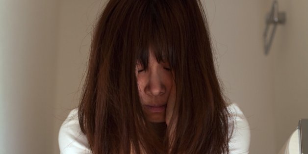 The woman was hospitalised after becoming stuck to the toilet seat (file picture)