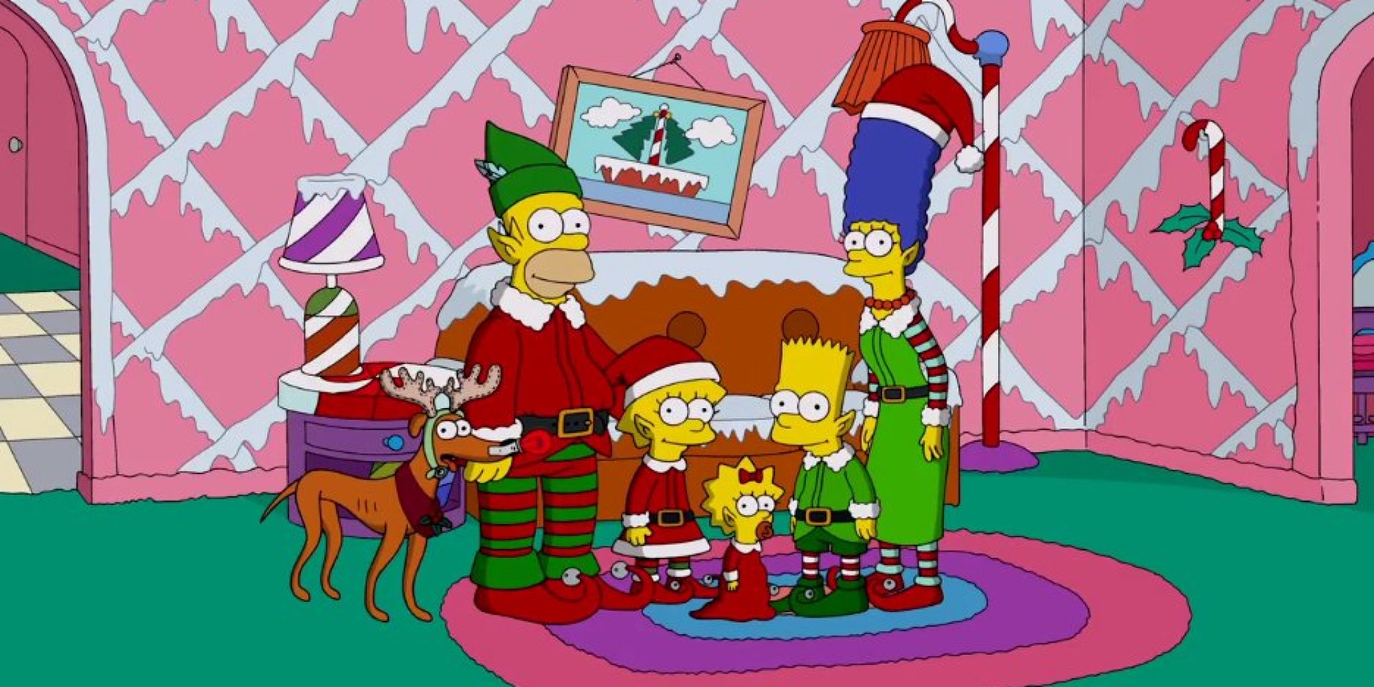 'The Simpsons' Unveil The Couch Gag Before Christmas HuffPost