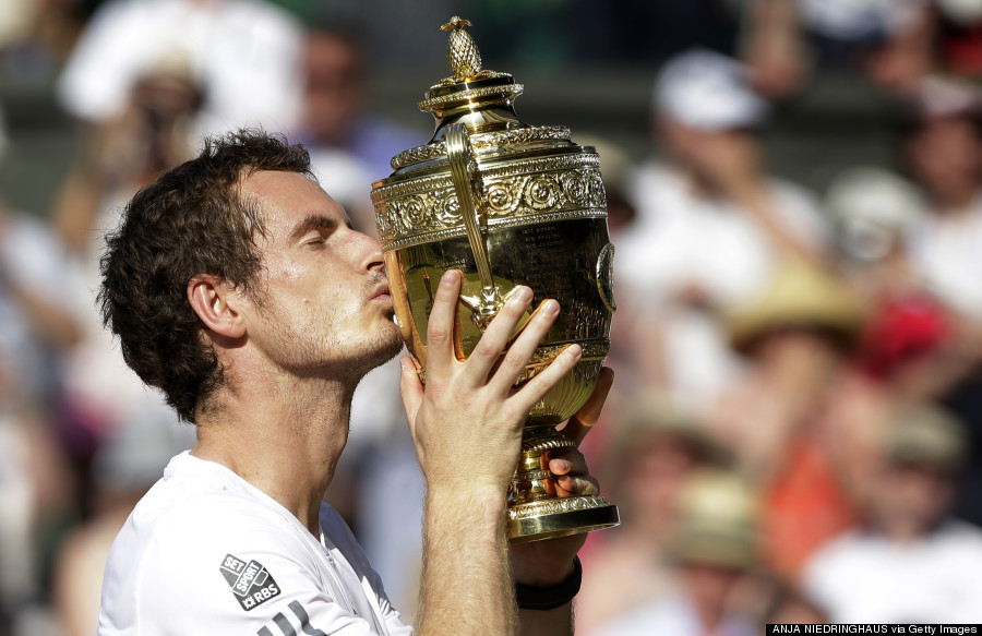 andy murray wimbledon trophy