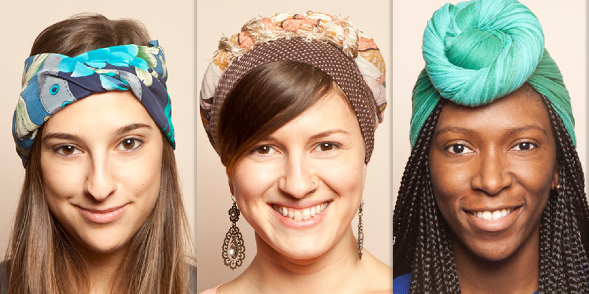 3 Ways To Tie A Head Scarf Explained In GIFs HuffPost