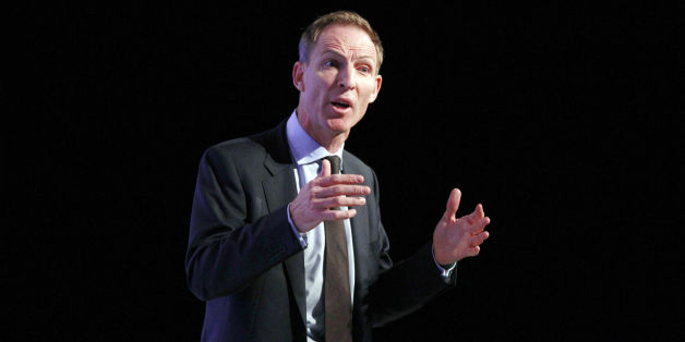 Shadow defence secretary Jim Murphy, on stage at Manchester Central during the second day of the Labour Party Conference in Manchester.