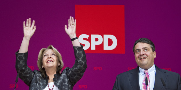 Grund zur Freude? SPD-Politiker Hannelore Kraft und Sigmar Gabriel