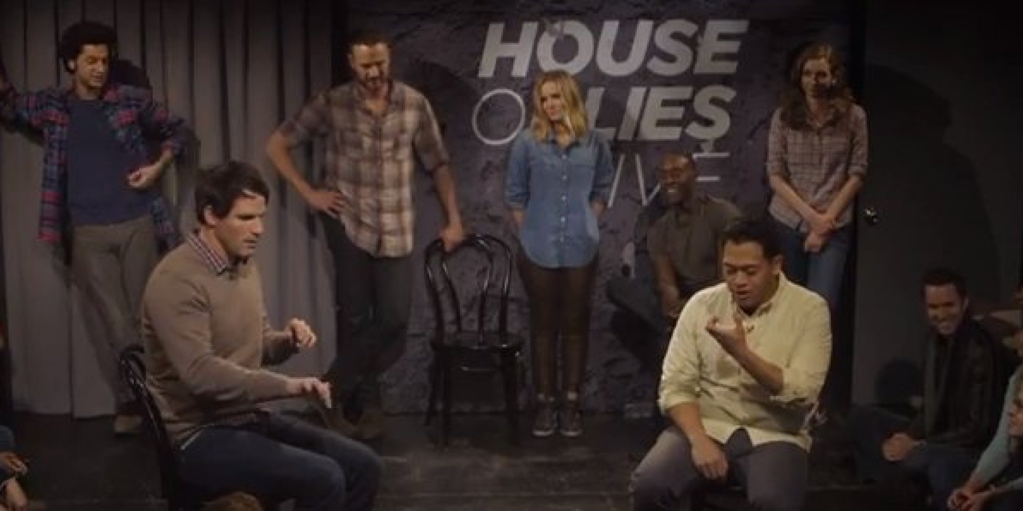 House of Lies Improv | Live with Kristen Bell, Don Cheadle, Ben ...