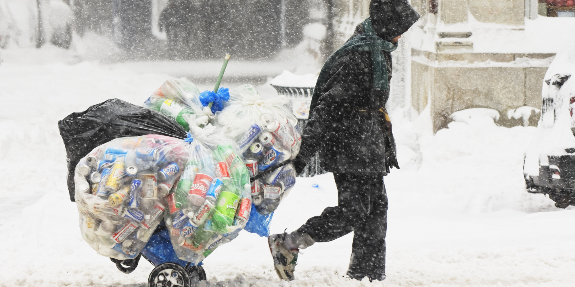 Winter Storm Hercules Homeless People In NYC, Northeast Face Grueling