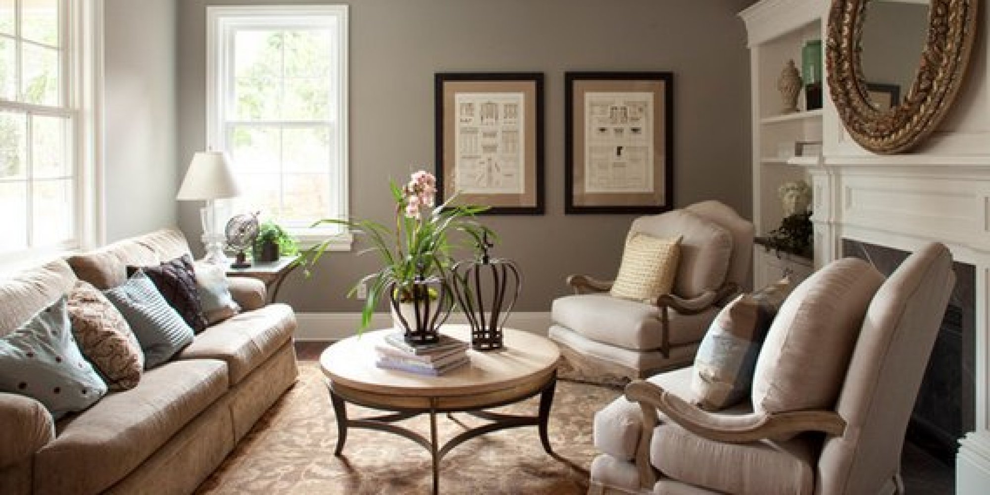 The 6 Best Paint Colors That Work In Any Home | HuffPost on Best Living Room Paint Colors id=89533