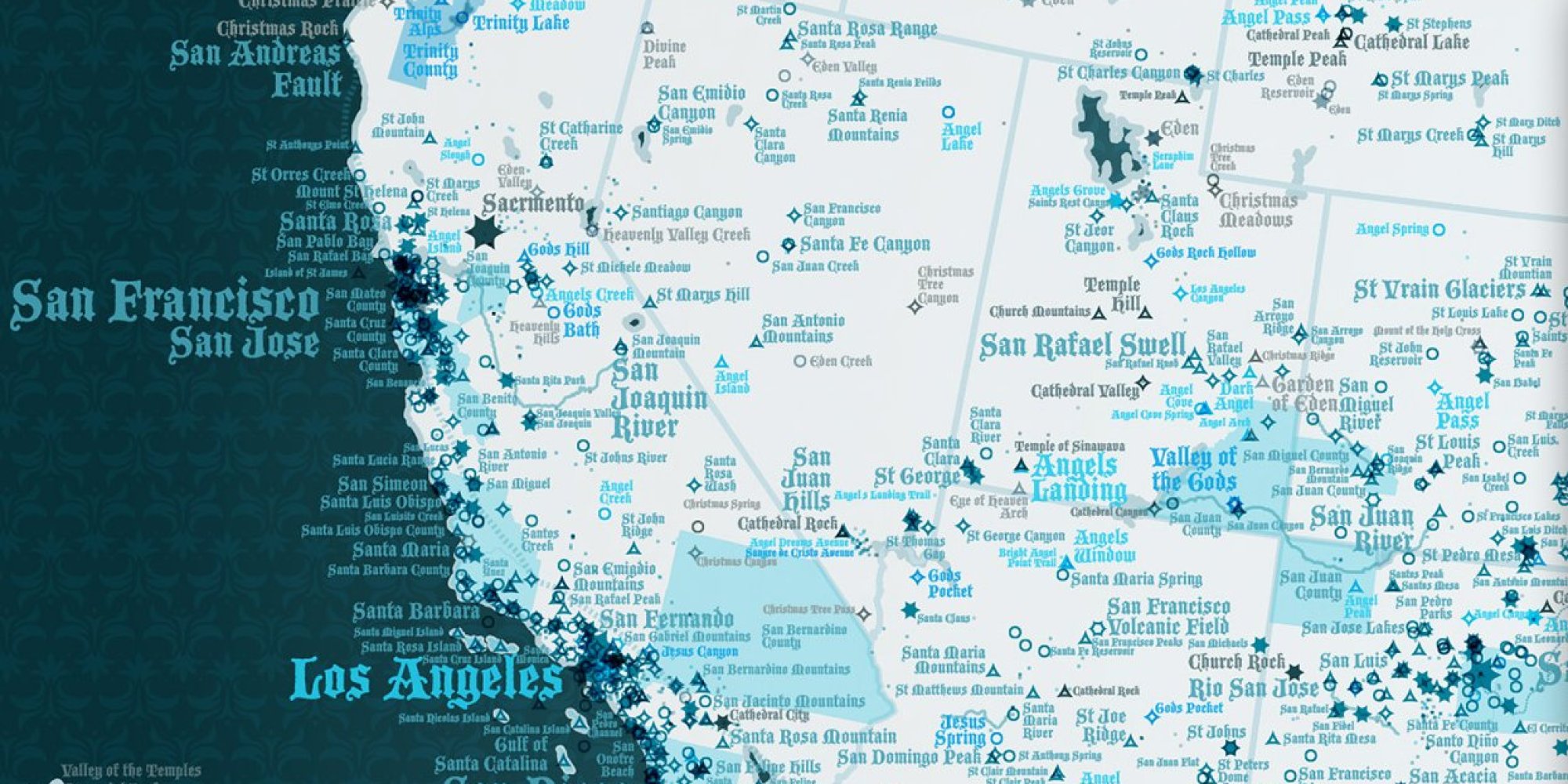 'Heaven USA Map' Is A Divine Tour Of America's Angelic Places | HuffPost