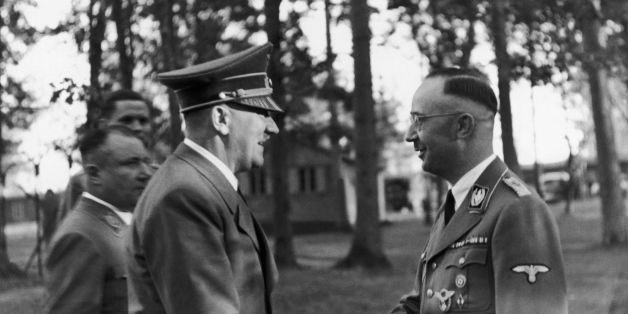 UNSPECIFIED - OCTOBER 13: The Fuhrer Adolf Hitler Visiting His Headquarters And Congratulating Heinrich Himmler (Right), Head Of The Ss And The Gestapo, For His 43Rd Birthday, On October 13, 1943. (Photo by Keystone-France/Gamma-Keystone via Getty Images)