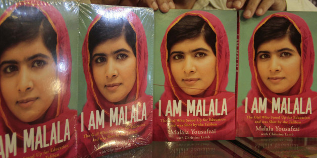 ISLAMABAD, PAKISTAN - OCTOBER 8: Pakistani teenager activist Malala Yousafzai's book, 'I Am Malala' seen in a bookstore on October 8, 2013, in Islamabad, Pakistan, on the eve of the first anniversary of an attack on her by Taliban. Malala Yousafzai, an activist for girls' education and a contender to win the Nobel Peace Prize later this week, The autobiography ''I Am Malala'' written with the British journalist Christina Lamb published around the world on Tuesday. (Muhammad Reza - Anadolu Agency