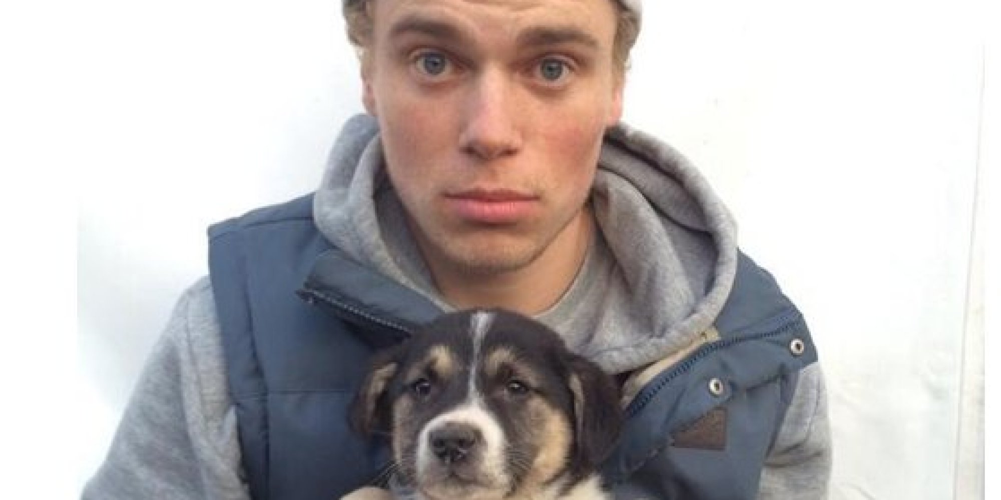 U.S. Skier Gus Kenworthy Saves Puppies In Sochi, Our Favorite