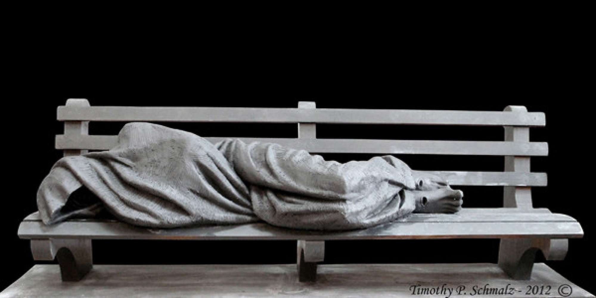 Homeless Jesus Sculpture Is Far More Effective At Encouraging   O HOMELESS JESUS Facebook 