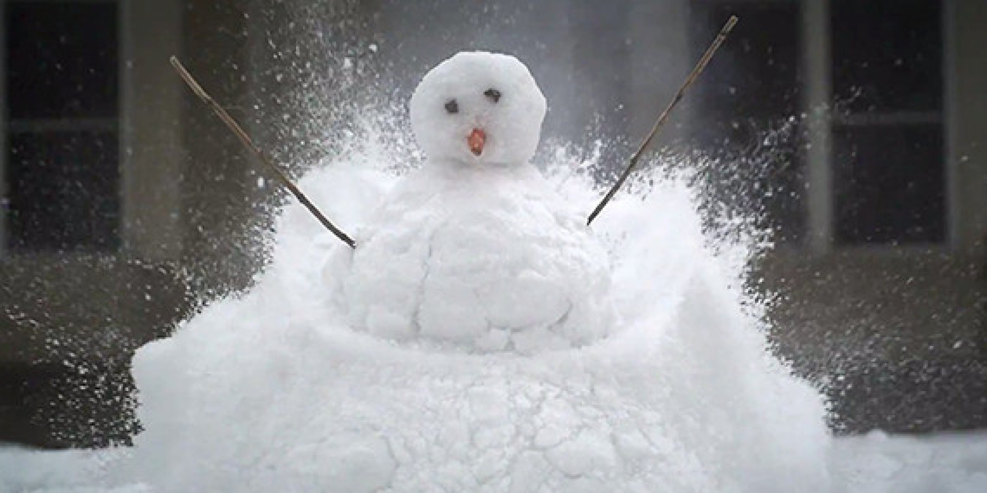 blowing up snowman in slow motion is the best way to end blowing up snowman in slow motion is the best way to end