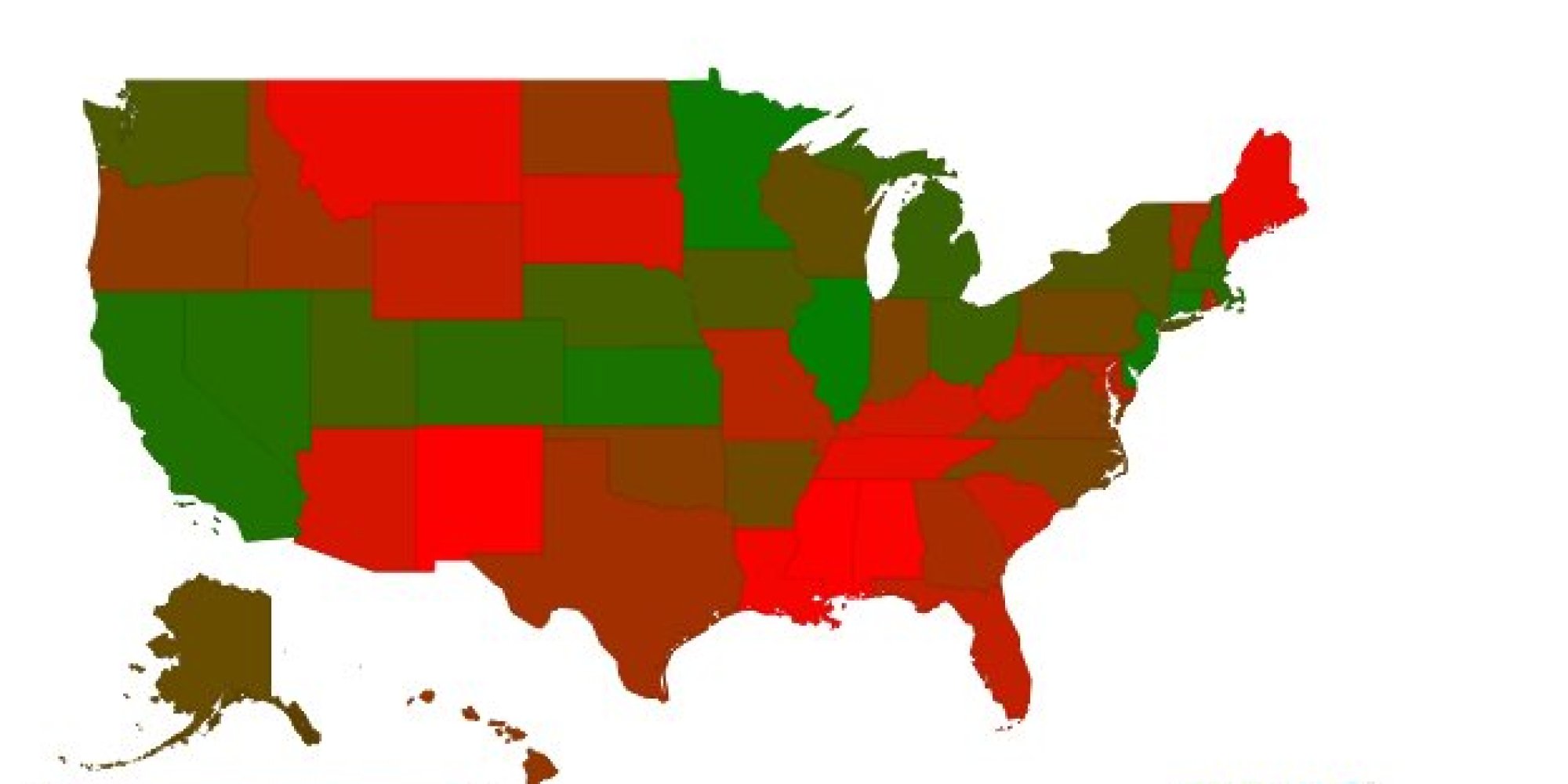 Gop States Are The Most Dependent On Government Huffpost 7480