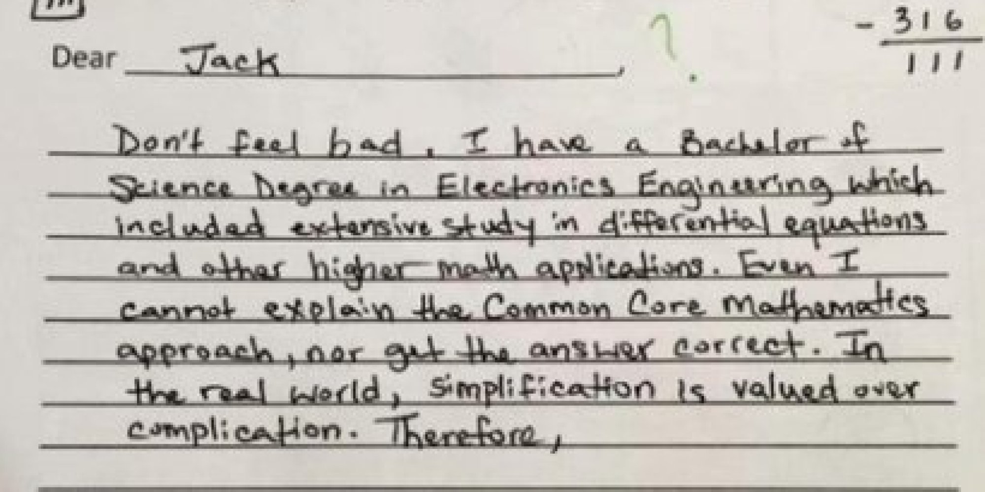 Why Is This Common Core Math Problem So Hard? Supporters 