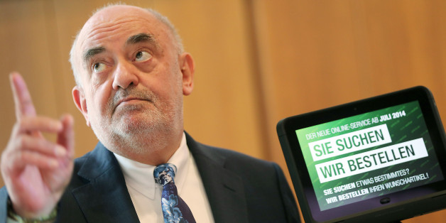 Kaufhof-Chef Lovro Mandac bei der Tablet-Präsentation in Köln